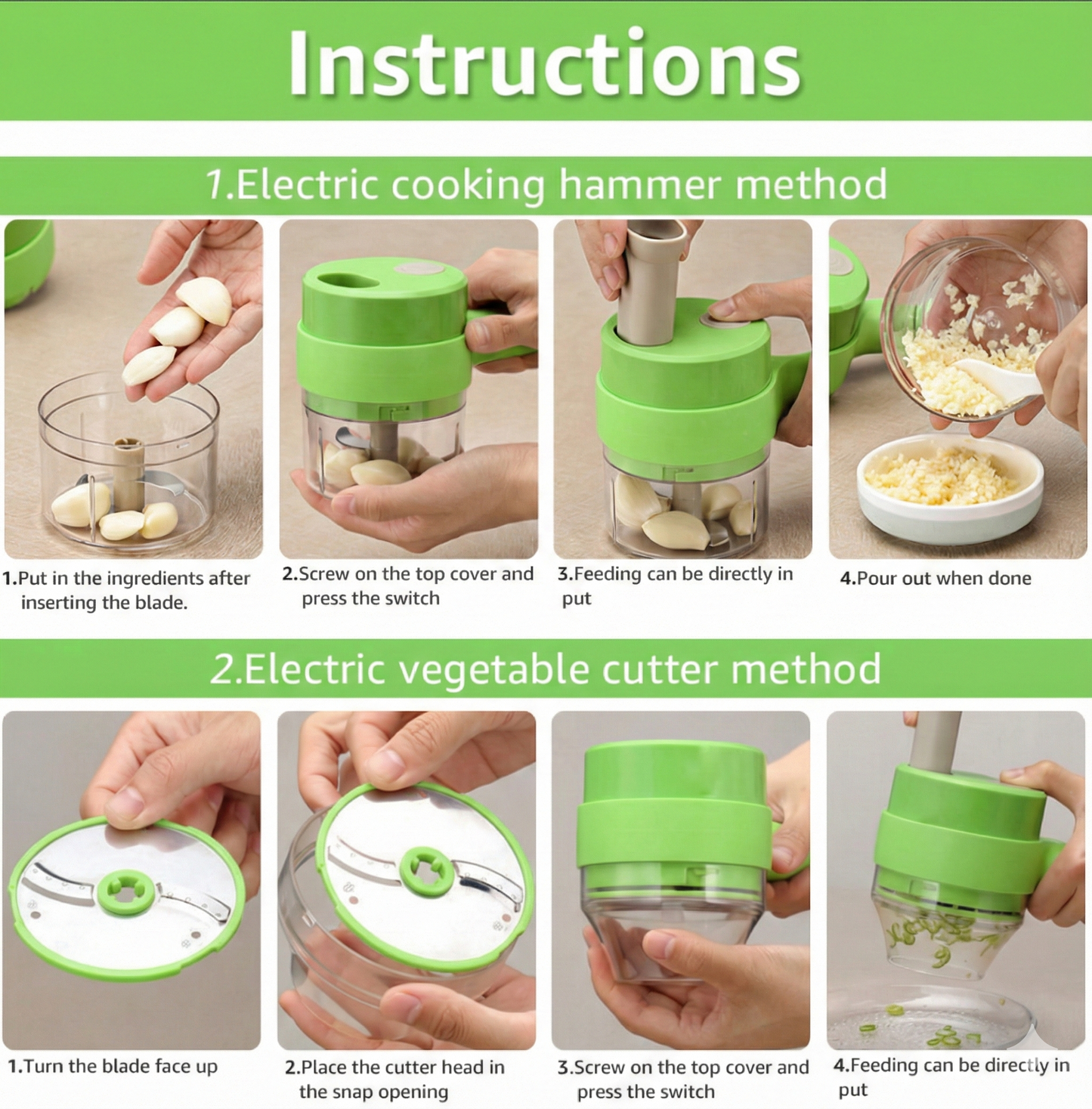 4 in 1 Portable Vegetable Cutter